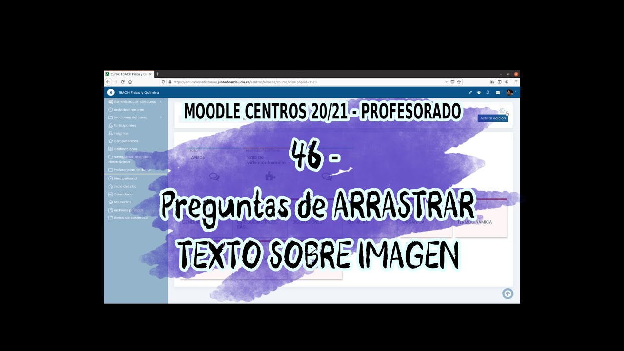 46 - Preguntas de ARRASTRAR TEXTO A IMÁGENES (arrastrar y soltar marcadores) - MOODLE CENTROS 20/21