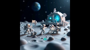 🚀 LUNAR MISSION: Astronauts Working on Moon Base | AI Animation Story