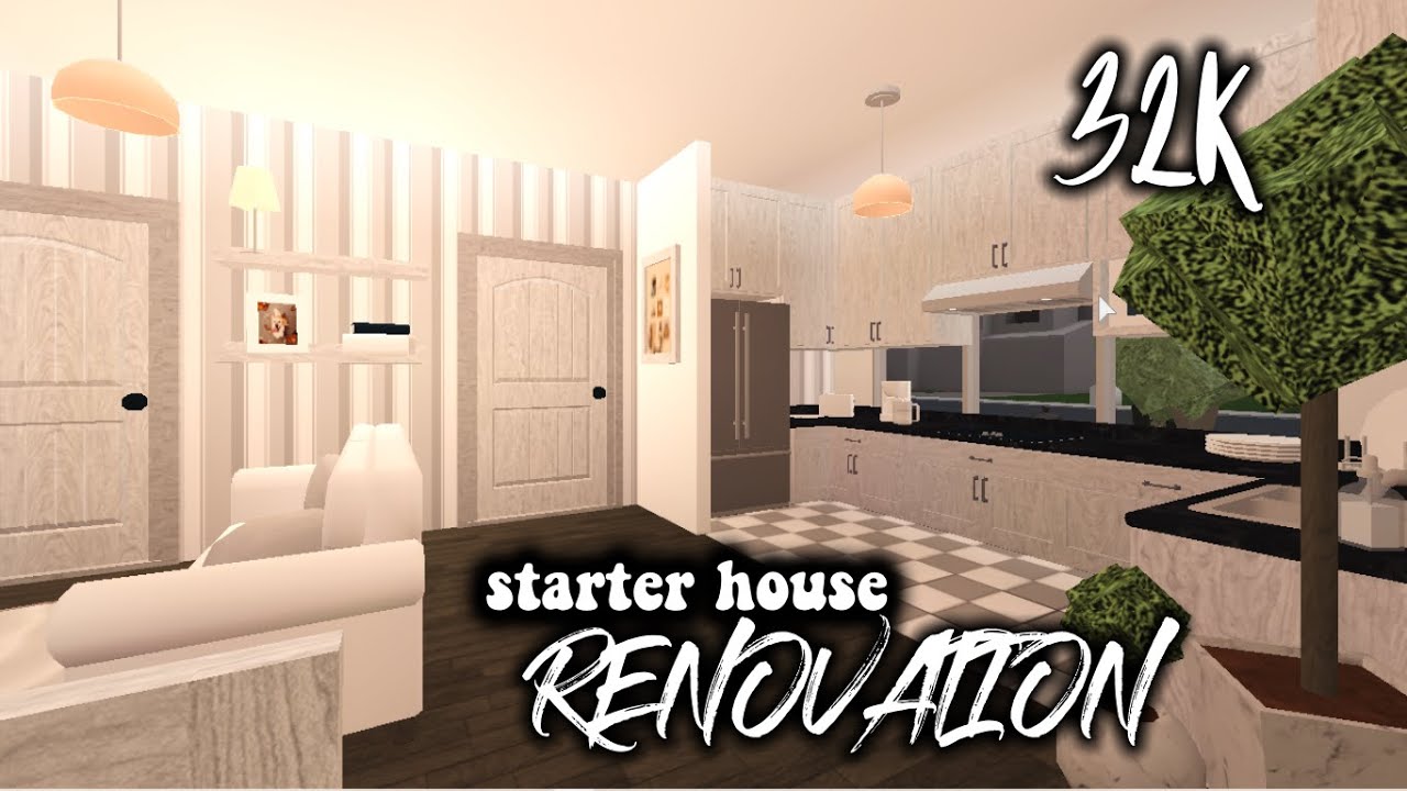 Starter House Renovation Bloxburg Roblox YouTube
