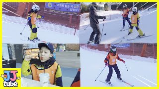 서준이가 국가대표 스키선수가 된다고?! 올 겨울은 로렌포리 어린이 스키학교에서 !! Kids Ski School Challenge  [제이제이 튜브-JJ tube]