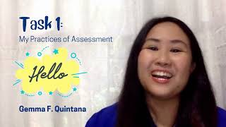 Task 1: My Practices of Assessment