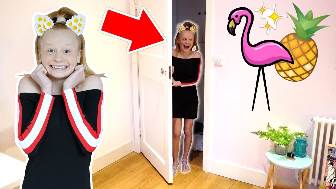 TEEN’S SURPRISE TROPICAL THEME BEDROOM MAKEOVER! | Family Fizz