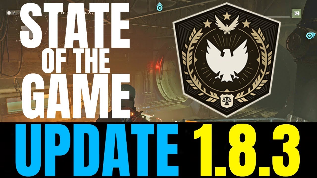 THE DIVISION UPDATE 1.8.3, NEW PHOENIX SHIELD & STRIKER NERF! State Of The Game Recap!