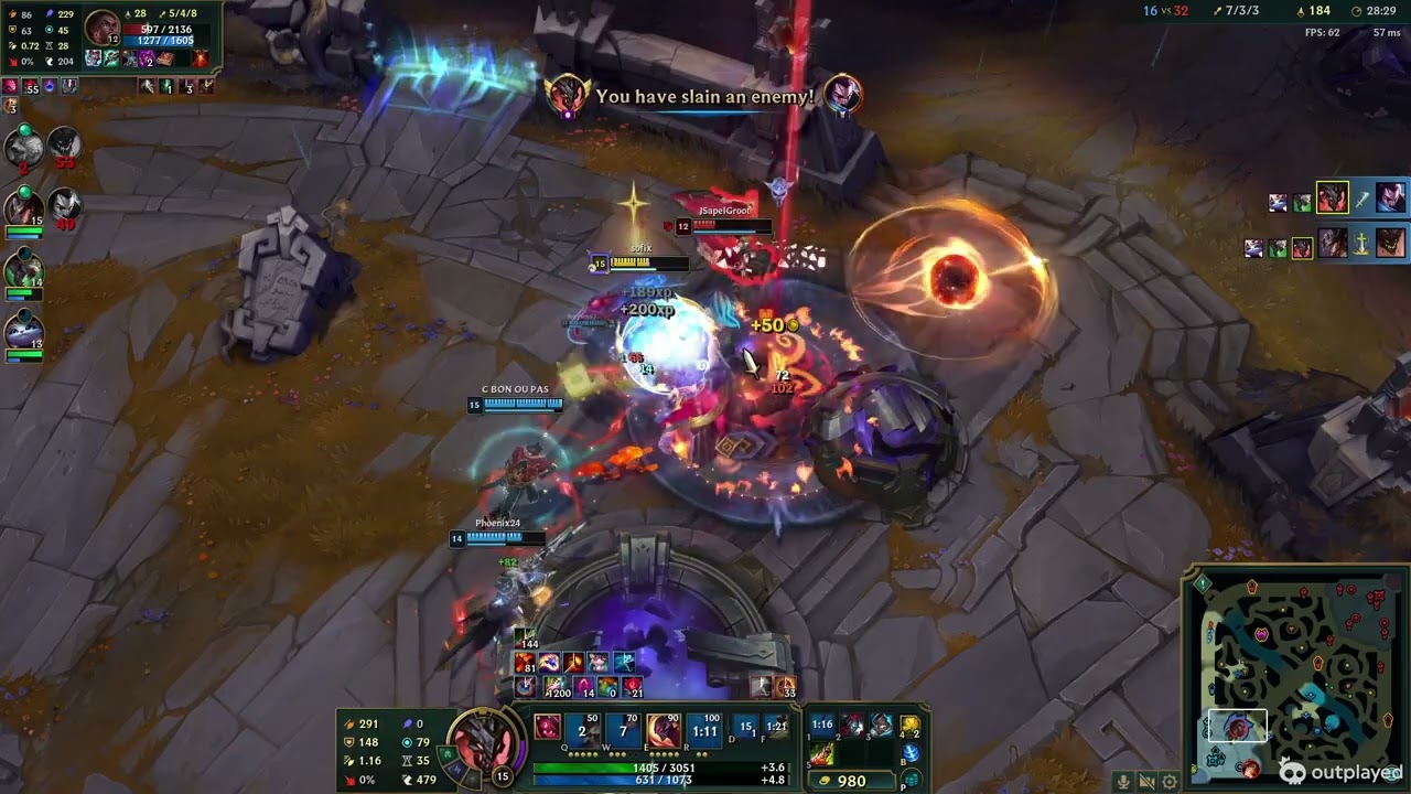 Red kayn late game team fight