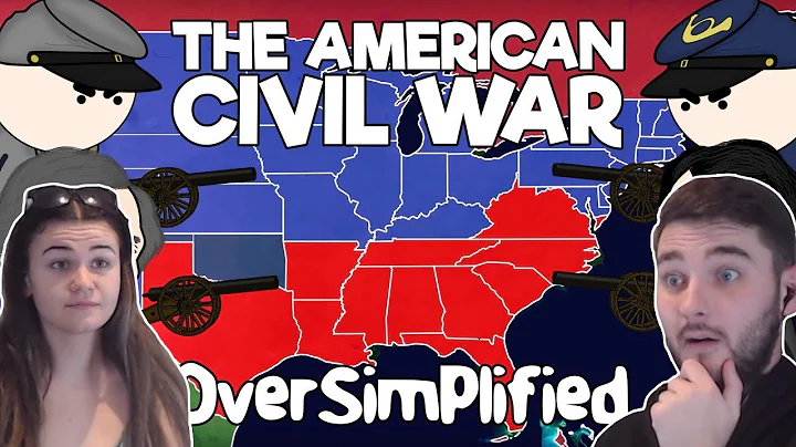 British Couple Reacts to The American Civil War - OverSimplified (Part 1)