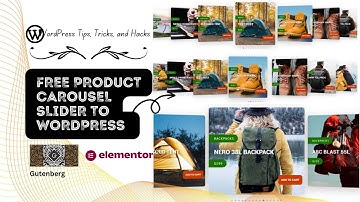 Free Responsive Product Carousel Slider to WordPress 🚀