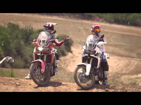 M. Marquez e J. Barreda in sella alla nuova CRF1000L Africa Twin
