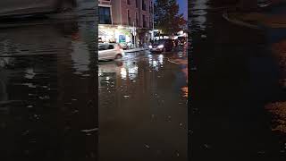 Mive Floods Sunny Beach Bulgaria Streets Black Sea Coast