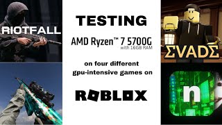 AMD Ryzen 7 5700G: Roblox on Max Settings with FPS Counter (GPU Intensive Games)