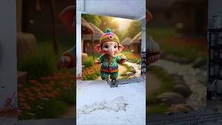 Happy Ganesh Chaturthi Drawing Photo  Ganesh Ji Painting  shorts ganeshchaturthi viral