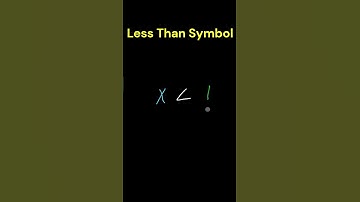 Less Than Symbol Explained #inequalities #mathforkids #mathshorts