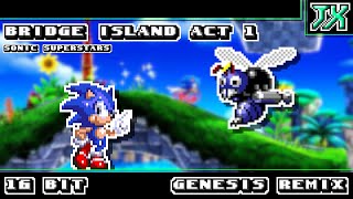 [16-Bit;Genesis]Bridge Island Zone Act 1 - Sonic Superstars