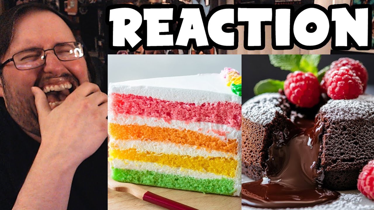Gor's "How To Make a Sugar Free Birthday Cake & Chocolate Lava Cake by HowToBasic" REACTION