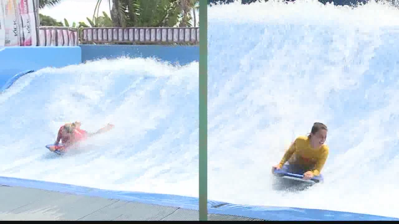 Wet ‘n’ Wild Hawaii’s “Da Flowrider” Challenge - YouTube