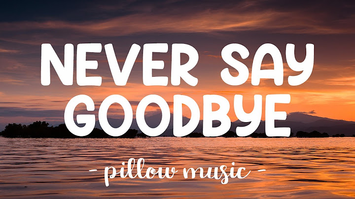 Never Say Goodbye Lyric Video version - Lyric Video performance video thumbnail