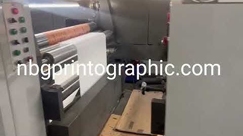 STARFLEX HT13 Roll to Roll Flexo Printing Machine | 32 GSM in production @ 126 mtrs/min