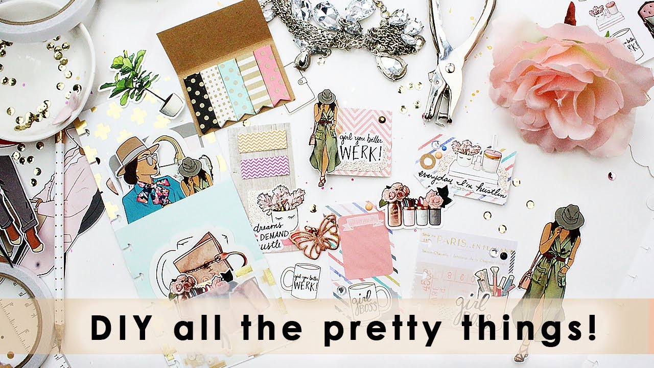 DIY loaded pocket for planners, scrapbooking and happy mail Planner