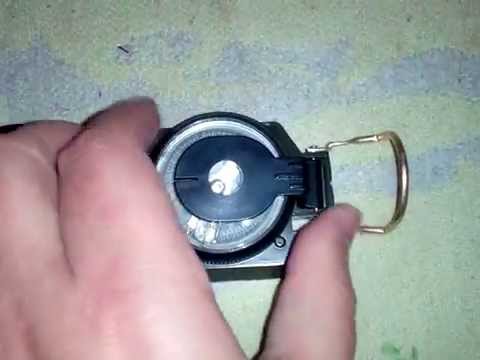3in1 Military Hiking Camping Lens Lensatic Compass
