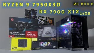 AMD Ryzen 9 7950 X3D Radeon Rx 7900 XTX 24GB Gaming & Editing Pc Build 2024