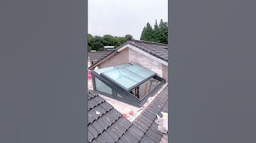 Eletric sliding skylight roof window for house villa #roofwindow #skylights #skylight
