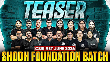 PW Launching Most Exclusive Foundation Course | CSIR NET June 2026 Aspirants | Teaser Video