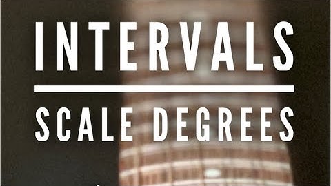 Intervals— scale, degrees #MusicTheory #Chords #Scales￼