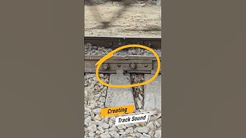 Track sounds creates, vibration of rail track. #railway #line #track #shorts