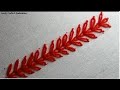 Hand Embroidery /Lazy Daisy Chain Stitch /Simple & Beautiful Borderline Design / Embroidery Design