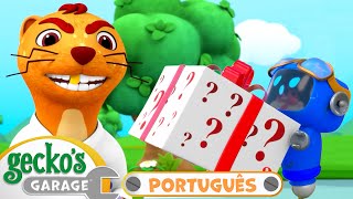 A Caixa Misteriosa! | 2 HORAS DO GECKO! | Garagem do Gecko em Português | Desenhos Animados Infantis