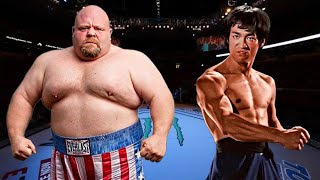 BRUCE LEE VS BUTTERBEAN 😱*WARZONE* (EA SPORTS UFC 4) UFC KNOCKOUTS | BRUCE LEE FIGHT | WBC | 8K UHD