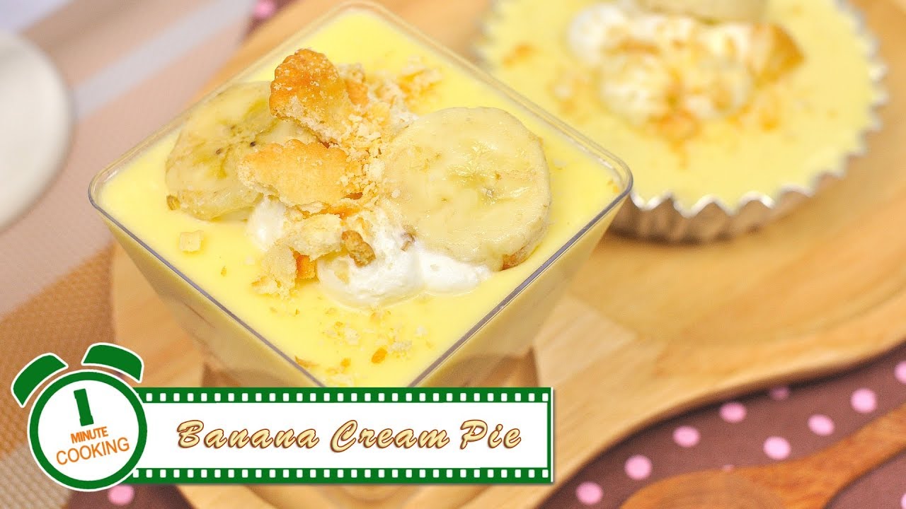 พายกล้วยหอม Banana Cream Pie | 1 Minute Cooking