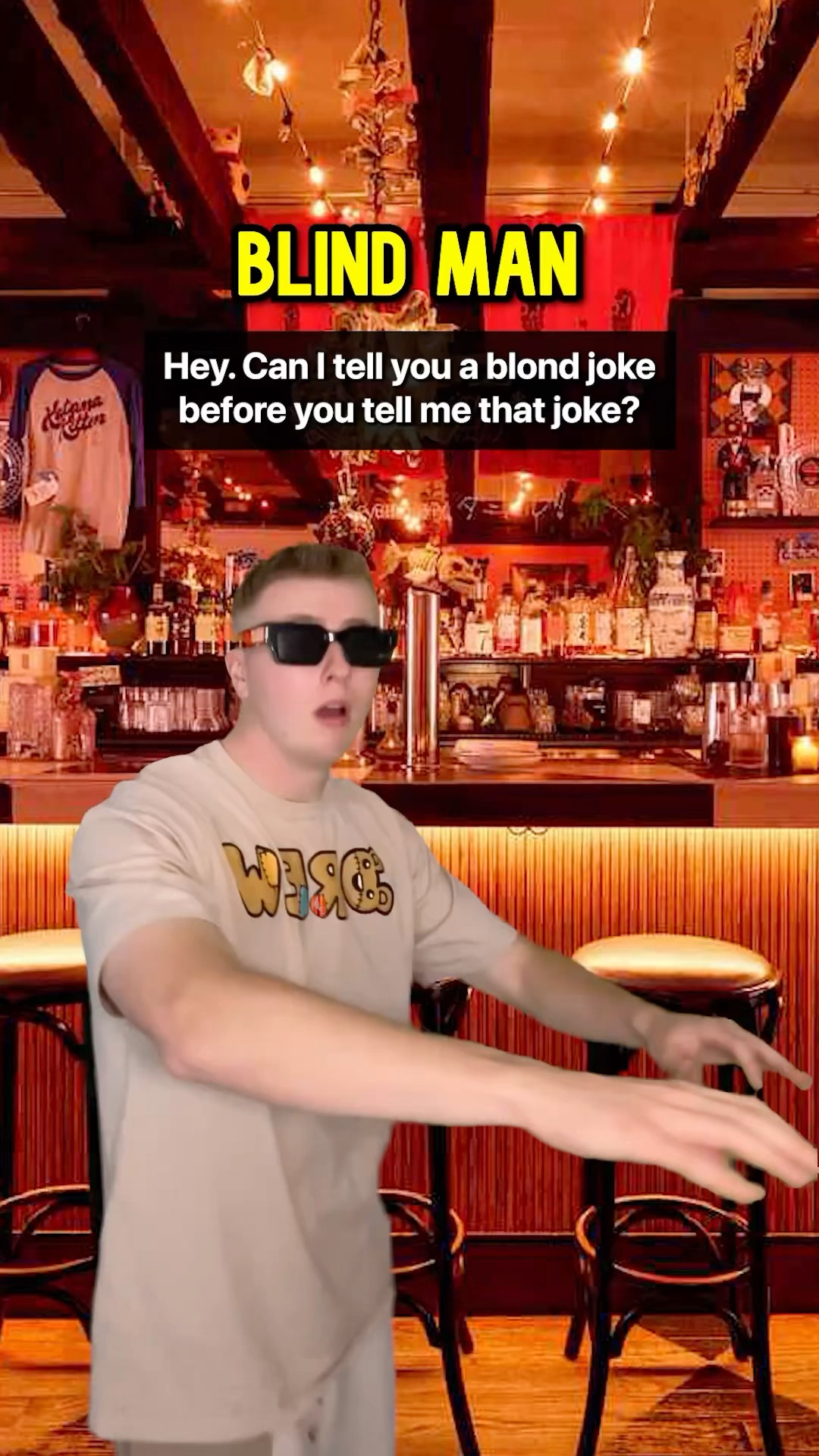 Blind Man Wants To Tell A Joke #Shorts
