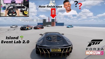 Event Lab Island 🌴 Lamborghini Centenario - Forza Horizon 5 gameplay steering wheel Logitech G29