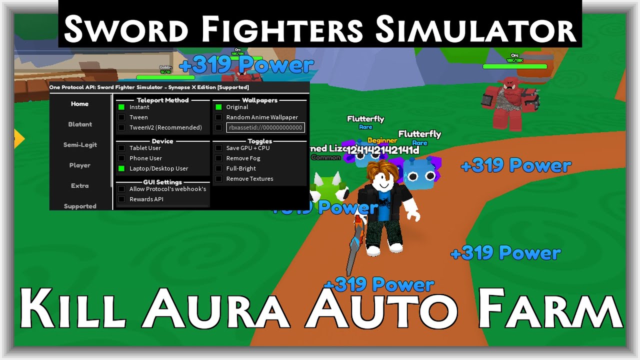[OP] Sword Fighters Simulator Kill Aura Auto Farm