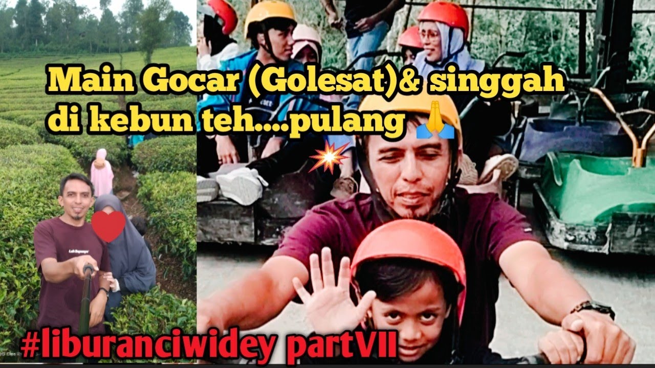Keseruan naik Golesat & perjalanan berakhir di kebun teh Ciwidey Rancabali bandung 