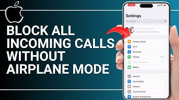 HOW TO BLOCK ALL INCOMING CALLS WITHOUT AIRPLANE MODE ON IPHONE