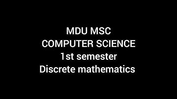 MDU MSC Computer Science 1st semester question paper march 2022 || Discrete mathematics|| regular
