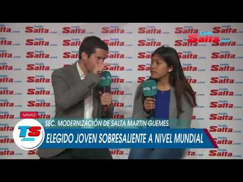 Salteño elegido entre los 20 jovenes sobresalientes a nivel mundial saltar