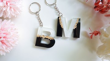 DIY Resin Letter Keychains for Beginners | Easy Resin Art Ideas You Can Make at Home