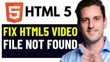 HOW TO FIX HTML5 VIDEO FILE NOT FOUND 2025! (EASY FIX)