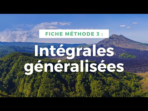 Fiche méthode 3 : Intégrales généralisées