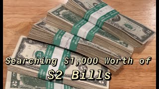 $2 Bill | Going Through $1000 worth of Two Dollar Bills