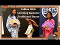 Indian Girls Enjoying Japanese Traditional Dance Nihon Buyo