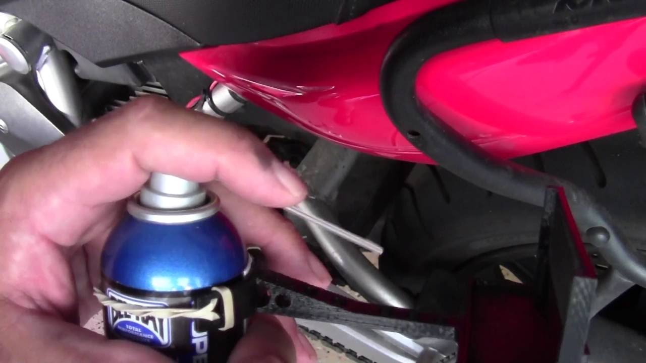 Motorcycle Chain Lube Helper Overspray Guard YouTube