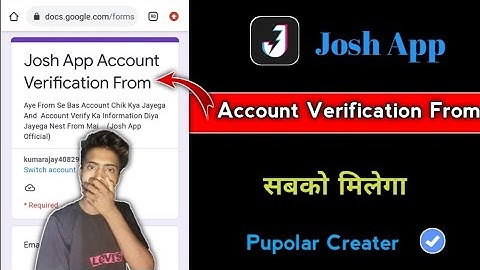 How to Account Verification From On Josh App|Josh App Popular creater kaise paye| @LikeHelp