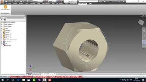 Creating Realistic Modeled Thread on Nut in Autodesk Inventor