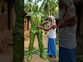 Balveer made from coconut leaves | Mini wooden toys | Wood crafting #ai #wood #craft #rocket