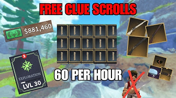 BEST way to get CLUE SCROLLS FOR FREE in the Wild West!