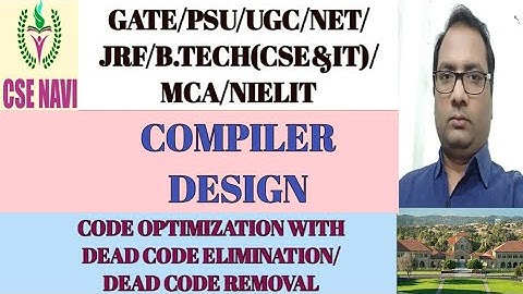 DEADCODE ELIMINATION/DEADCODE REMOVAL/DEADCODE ELIMINATION IN COMPILER DESIGN/DEADCODE STRIPPING