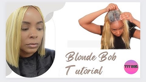 How To do as Blonde Invisible Part Quick Weave vid 25